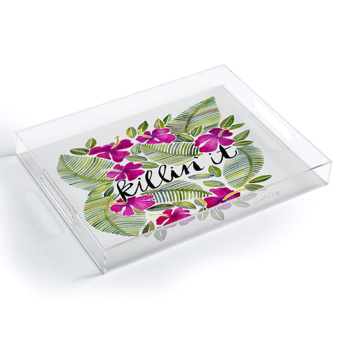 Cat Coquillette Killin It Hot Pink Acrylic Tray