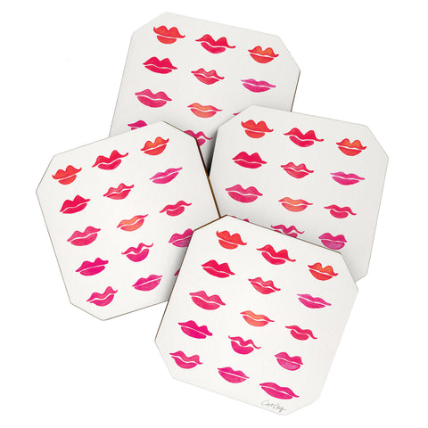 Cat Coquillette Kiss Collection Coaster Set