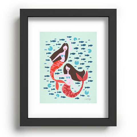 Cat Coquillette Koi Mermaids on Mint Recessed Framing Rectangle