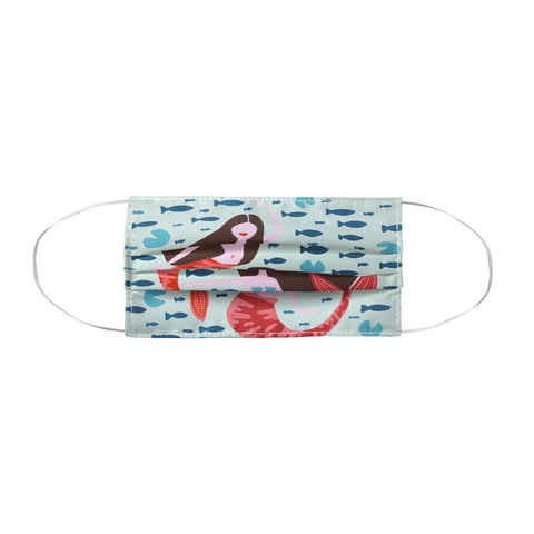 Cat Coquillette Koi Mermaids on Mint Face Mask