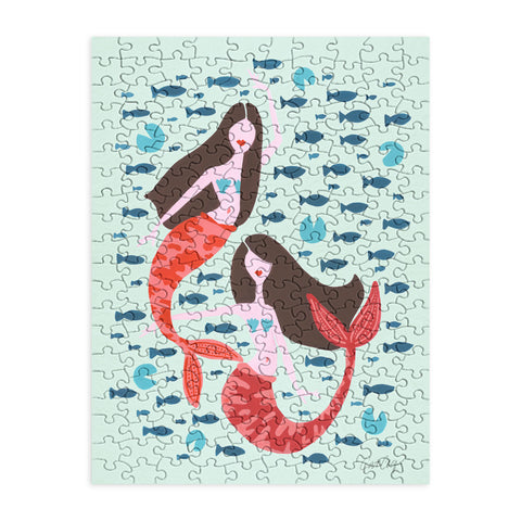 Cat Coquillette Koi Mermaids on Mint Puzzle