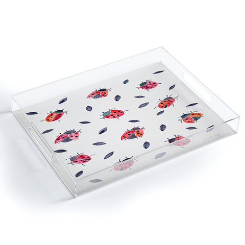 Cat Coquillette Ladybug Collection Acrylic Tray