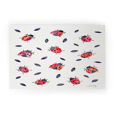 Cat Coquillette Ladybug Collection Welcome Mat