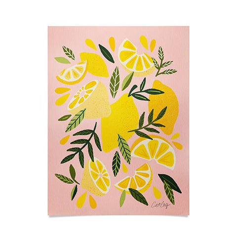 Cat Coquillette Lemon Blooms Blush Palette Poster