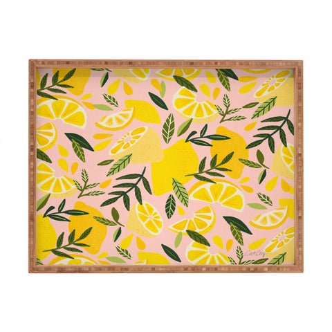 Cat Coquillette Lemon Blooms Blush Palette Rectangular Tray