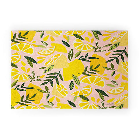 Cat Coquillette Lemon Blooms Blush Palette Welcome Mat