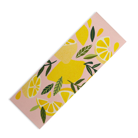 Cat Coquillette Lemon Blooms Blush Palette Yoga Mat
