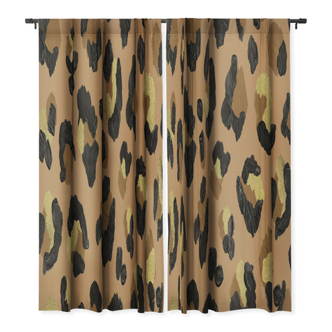 Cat Coquillette Leopard Print Neutral Gold Blackout Non Repeat