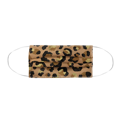 Cat Coquillette Leopard Print Neutral Gold Face Mask