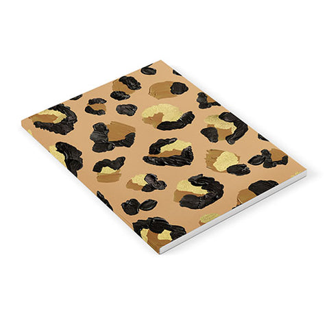 Cat Coquillette Leopard Print Neutral Gold Notebook