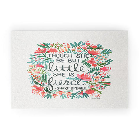 Cat Coquillette Little and Fierce Welcome Mat