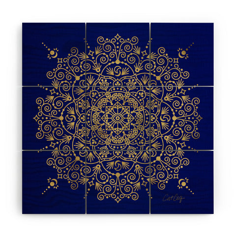 Cat Coquillette Moroccan Mandala Wood Wall Mural