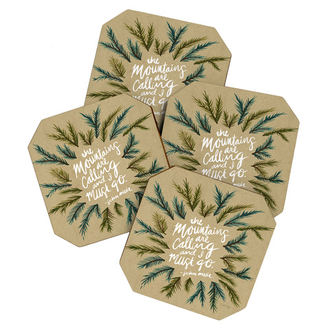 Cat Coquillette Mountains Calling Coaster Set