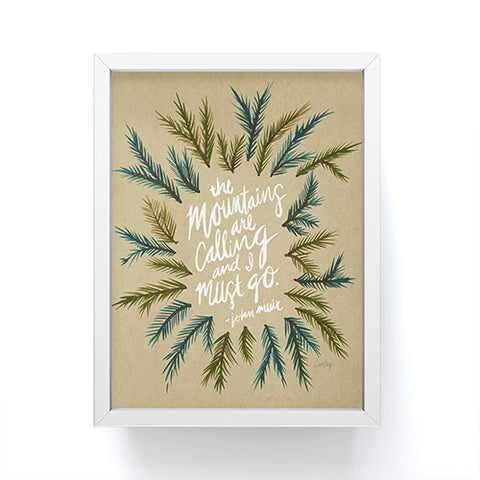 Cat Coquillette Mountains Calling Framed Mini Art Print