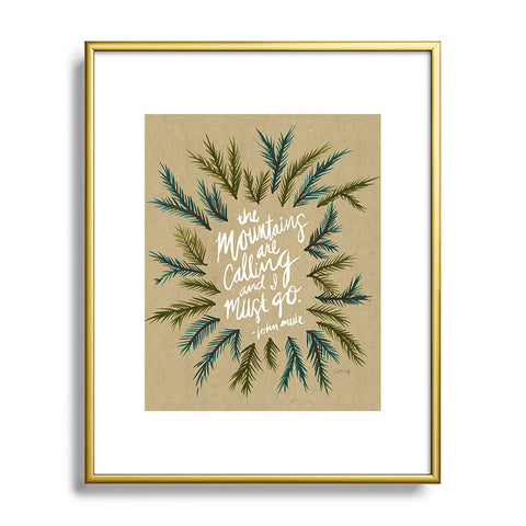 Cat Coquillette Mountains Calling Metal Framed Art Print