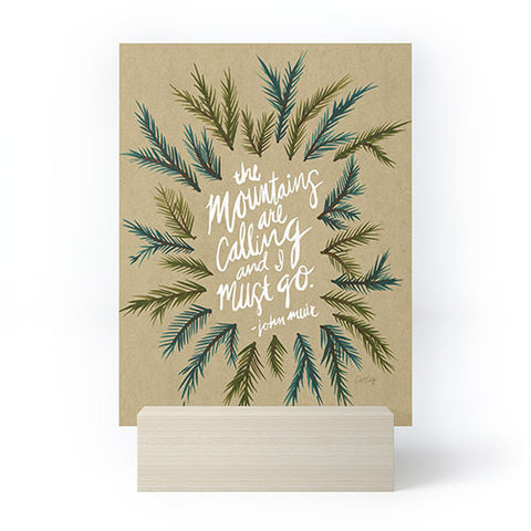 Cat Coquillette Mountains Calling Mini Art Print