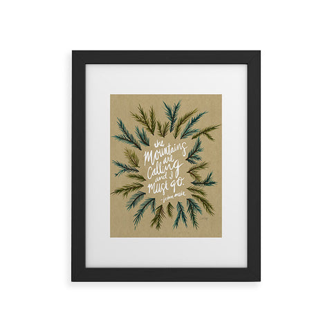 Cat Coquillette Mountains Calling Framed Art Print