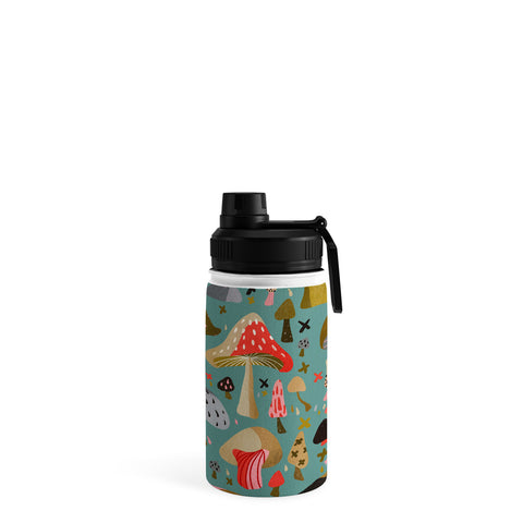 Cat Coquillette Mushroom Collection Mint Water Bottle