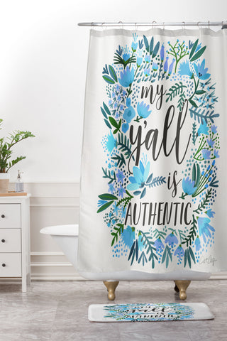 Cat Coquillette My Yall Is Authentic Shower Curtain And Mat