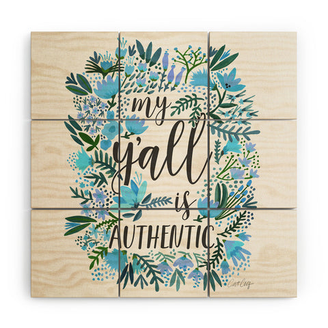 Cat Coquillette My Yall Is Authentic Wood Wall Mural