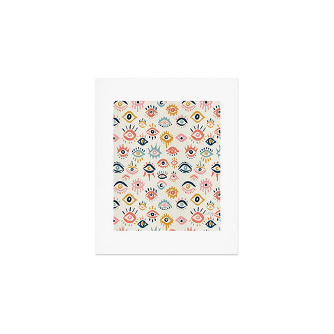 Cat Coquillette Mystic Eyes Primary Palette Art Print