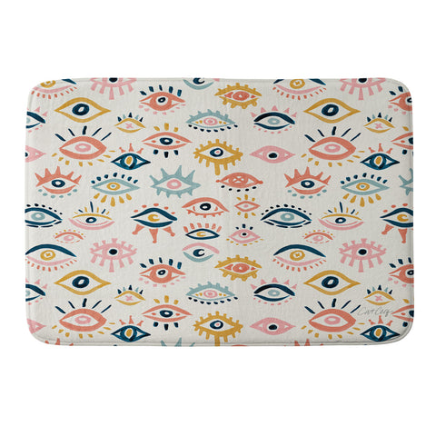 Cat Coquillette Mystic Eyes Primary Palette Memory Foam Bath Mat