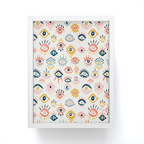 Cat Coquillette Mystic Eyes Primary Palette Framed Mini Art Print