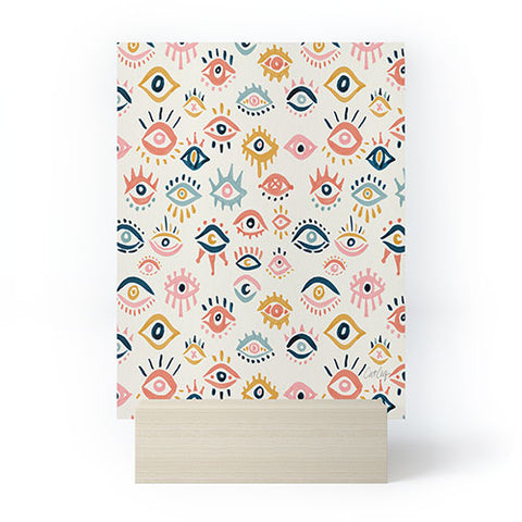 Cat Coquillette Mystic Eyes Primary Palette Mini Art Print