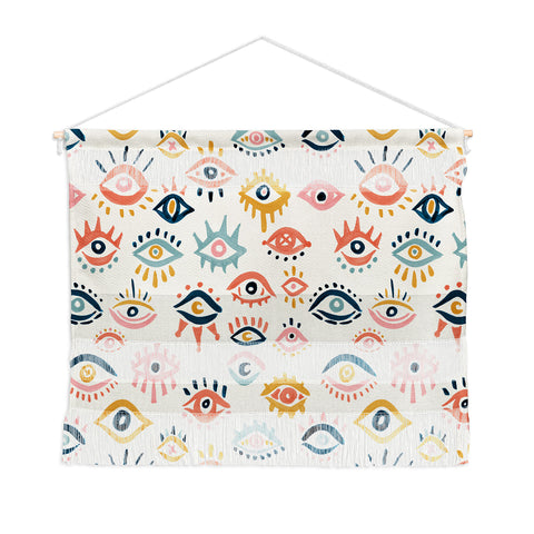 Cat Coquillette Mystic Eyes Primary Palette Wall Hanging Landscape