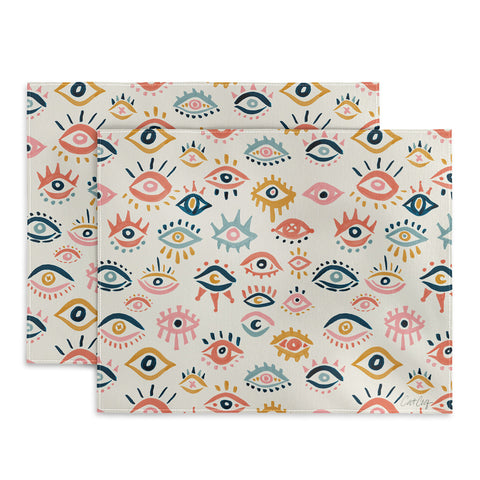 Cat Coquillette Mystic Eyes Primary Palette Placemat