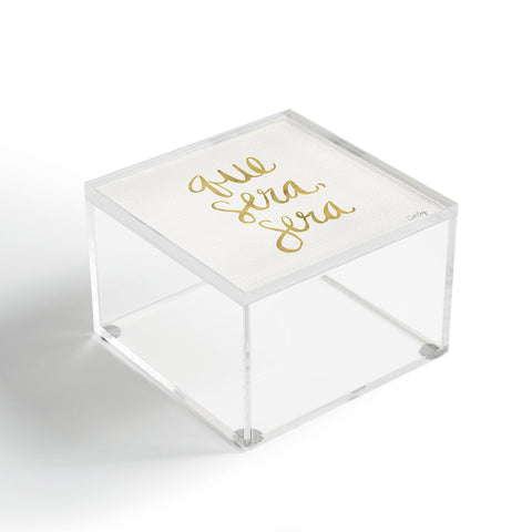 Cat Coquillette Que Sera Sera Gold Acrylic Box