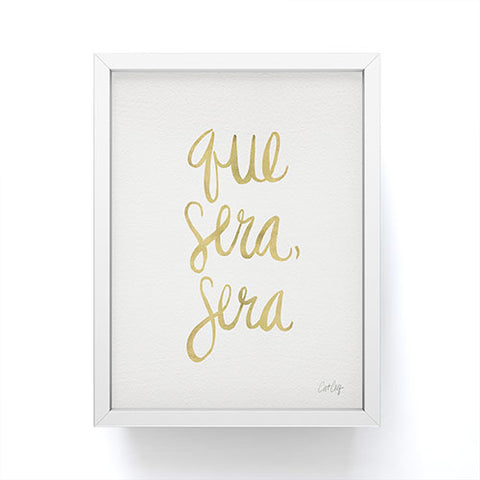 Cat Coquillette Que Sera Sera Gold Framed Mini Art Print