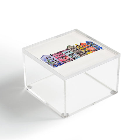 Cat Coquillette Rainbow Row Charleston Acrylic Box