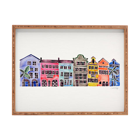 Cat Coquillette Rainbow Row Charleston Rectangular Tray