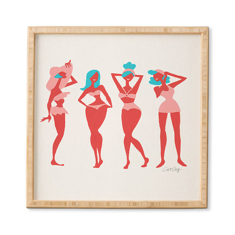 Cat Coquillette Retro Beach Bombshells Framed Wall Art
