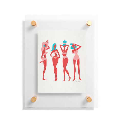 Cat Coquillette Retro Beach Bombshells Floating Acrylic Print