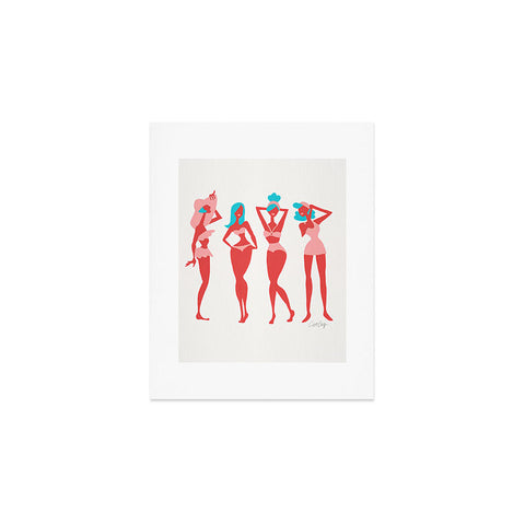 Cat Coquillette Retro Beach Bombshells Art Print