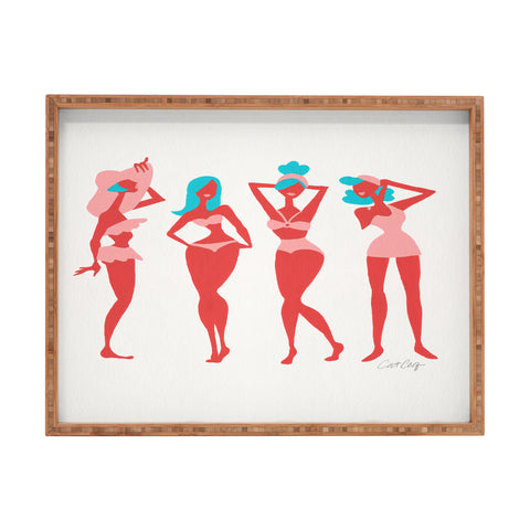 Cat Coquillette Retro Beach Bombshells Rectangular Tray