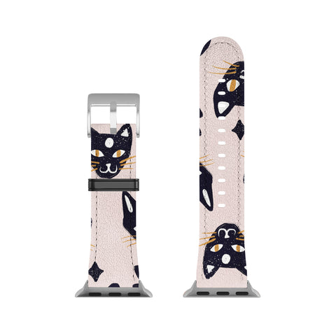Cat Coquillette Spooky Kitties Blush Apple Watch Band