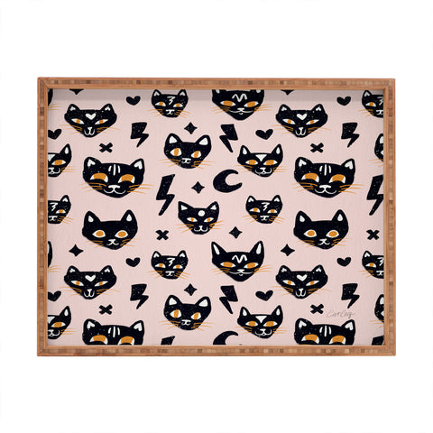 Cat Coquillette Spooky Kitties Blush Rectangular Tray