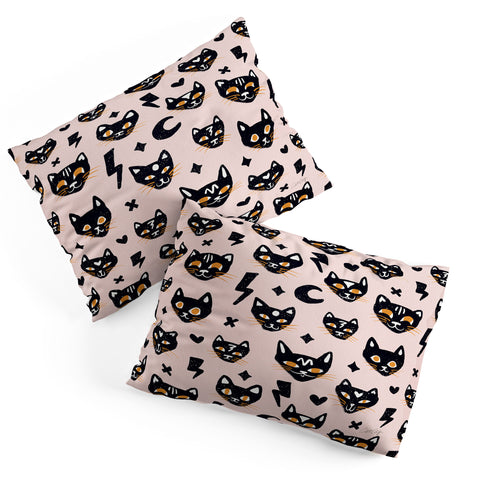 Cat Coquillette Spooky Kitties Blush Pillow Shams