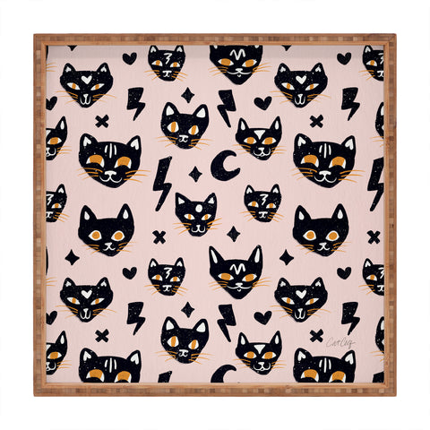 Cat Coquillette Spooky Kitties Blush Square Tray