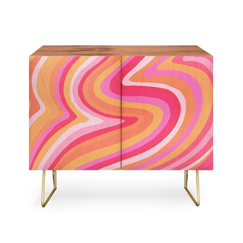 Cat Coquillette Sunshine Melt Pink Peach Credenza