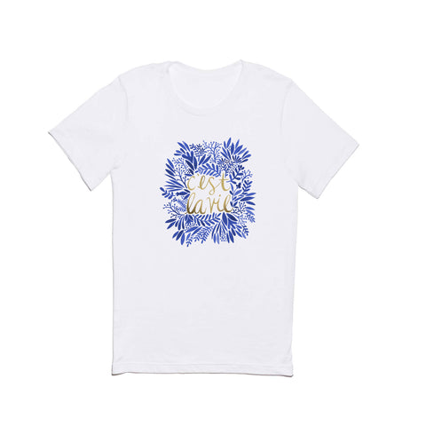 Cat Coquillette Thats Life Gold Blue Classic T-shirt