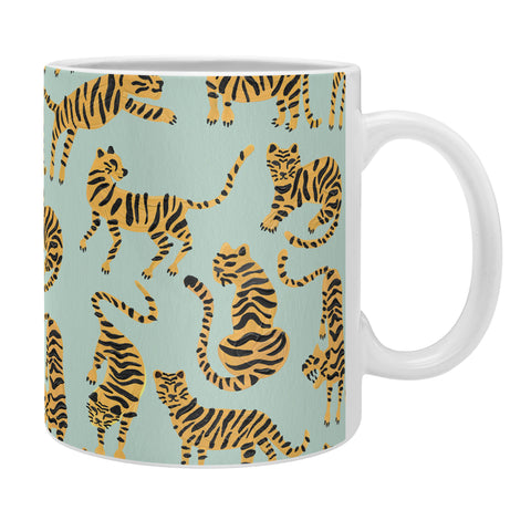 Cat Coquillette Tiger Collection Mint Orange Coffee Mug