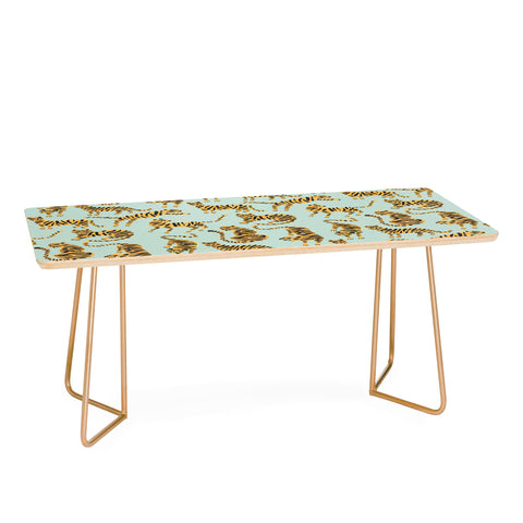 Cat Coquillette Tiger Collection Mint Orange Coffee Table