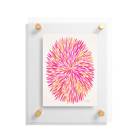 Cat Coquillette Watercolor Burst Pink Ombre Floating Acrylic Print