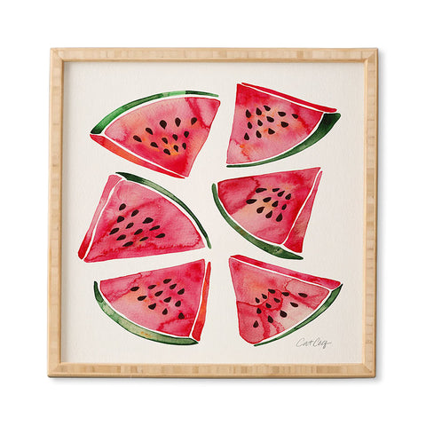 Cat Coquillette Watermelon Slices Framed Wall Art