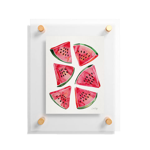 Cat Coquillette Watermelon Slices 2 Floating Acrylic Print