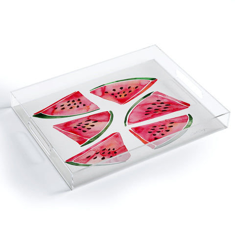 Cat Coquillette Watermelon Slices 2 Acrylic Tray